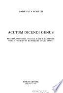 Acutum dicendi genus