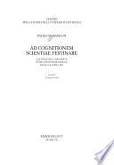 Ad cognitionem scientiae festinare