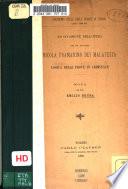 Ad occasione dell'opera del sig. avvocato Nicola Framarino dei Malatesta