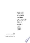 Adolfo Venturi e l'insegnamento della storia dell'arte