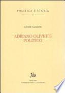 Adriano Olivetti politico