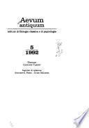 Aevum antiquum