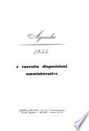 Agenda 1955 e raccolta disposizioni amministrative