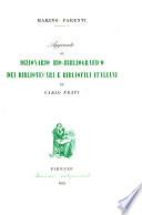Aggiunte al Dizionario bio-bibliografico del bibliotecari e bibliofili italiani de Carlo Frati