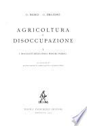 Agricoltura e dioccupazione i i braccianti della bassa planura padana