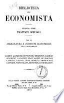 Agricoltura e quistioni economiche che la riguardano