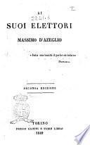 Ai suoi elettori Massimo D'Azeglio