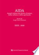 Aida. Annali italiani del diritto d'autore, della cultura e dello spettacolo (2020)