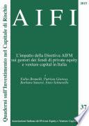 AIFI 37. L'impatto della Direttiva AIFM sui gestori dei fondi di private equity e venture capital in Italia