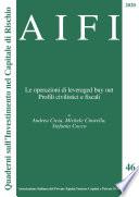AIFI 46. Le operazioni di leveraged bay out. Profili civilistici e fiscali