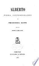 Alberto, poema contemporaneo con un discorso di Andrea Maffei