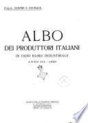 Albo dei produttori italiani in ogni ramo industriale