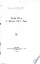 Alcune lettere di Adelaide Cairoli Bono