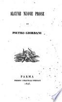 Alcune nuove prose