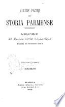 Alcune pagine di storia parmense memorie del marchese Guido Dalla Rosa illustrate con documenti inediti