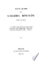Alcuni quadri della galleria Rinuccini descritti e illustrati
