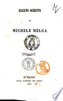 Alcuni scritti Michele Melga
