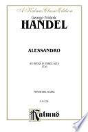 Alessandro (1726), An Opera in Three Acts