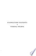 Alessandro Manzoni e Teresa Stampa dal carteggio inedito di Donna Teresa ...