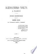 Alessandro Volta a Parigi studio cronistorico Zanino Volta