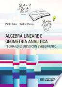 Algebra Lineare e Geometria Analitica