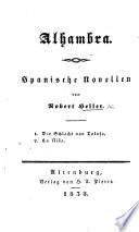 Alhambra. Spanische Novellen