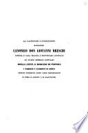 All'illustrissimo e reverendissimo monsignore canonico don Giovanni Breschi dottore in sacra teologia e protonotario apostolico già vicario generale capitolare della città e diogesi di Pistoia i parrochi e sacerdoti di questa offrono rispettosi quest'umile dimostrazione di stima di affetto e di gratitudine