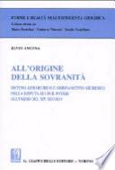 All'origine della sovranità