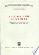 Alle origini di Weimar