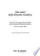 Alle radici della filosofia analitica