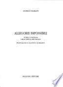 Allegorie impossibili