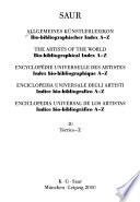 Allgemeines Künstlerlexikon bio-bibliographischer Index A-Z