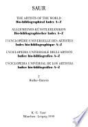 Allgemeines Künstlerlexikon Bio-bibliographischer Index A-Z