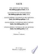 Allgemeines Künstlerlexikon Bio-bibliographischer Index A-Z