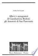 Allievi e antagonisti di Giambattista Bodoni