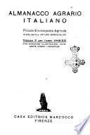 Almanacco agrario italiano piccola enciclopedia agricola
