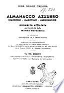Almanacco azzurro statistico-marittimo-aeronautico