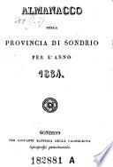 Almanacco Della Provincia Di Sondrio