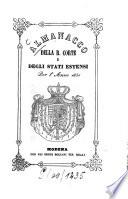Almanacco della R. Corte e degli stati estensi