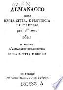 Almanacco Della Regia Città, E Provincia Di Treviso