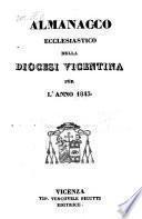 Almanacco ecclesiastico della citta e provincia di Vicenza