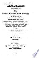 Almanacco ecclesiastico della citta e provincia di Vicenza