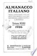 Almanacco italiano piccola enciclopedia popolare della vita pratica e annuario diplomatico amministrativo e statistico