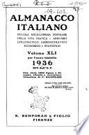 Almanacco italiano piccola enciclopedia popolare della vita pratica e annuario diplomatico amministrativo e statistico