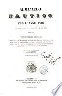 Almanacco nautico ...