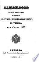 Almanacco per le provincie dell' i[mperiale] r[egio] governo di Venezia