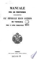 Almanacco per le provincie dell' i[mperiale] r[egio] governo di Venezia