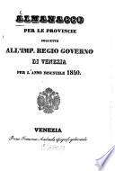 Almanacco per le provincie sogette al I. R. governo di Venezia