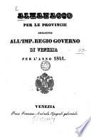 Almanacco per le provincie sogette al I. R. governo di Venezia