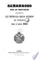 Almanacco per le provincie sogette al I. R. governo di Venezia